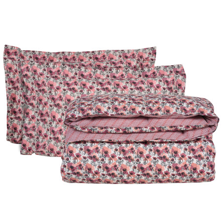 Σετ Σεντόνια Μονά με Λάστιχο 3 Τεμαχίων Das Home 5424 Nude-Black 120x200+35