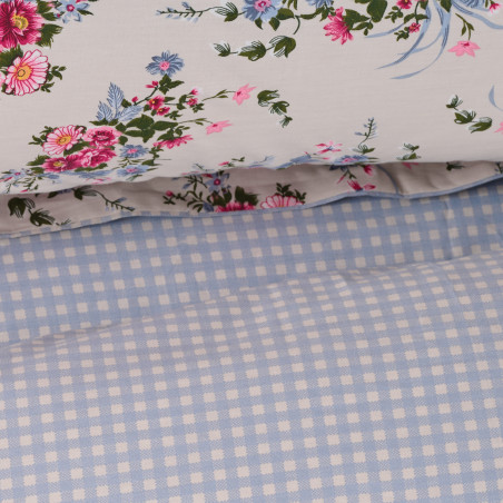 Σετ Σεντόνια Μονά 3 Τεμαχίων Das Home 9647 Beige-Blue-Pink 170x260