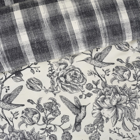 Σετ Σεντόνια Μονά 3 Τεμαχίων Das Home 9648 Cream-Black 170x260