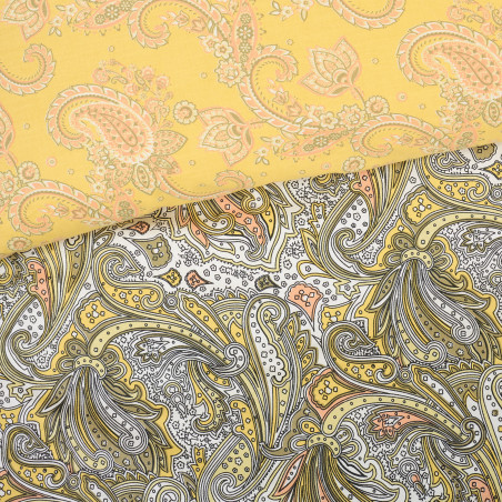 Σετ Σεντόνια Υπέρδιπλα 4 Τεμαχίων Das Home 9651 Ochre-Ivory-Taupe 240x260