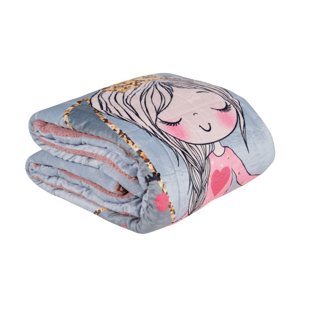 Παιδικό Κουβερτοπάπλωμα με Γούνα Sherpa Μονό...