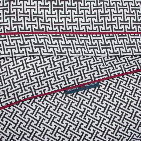 Σετ Σεντόνια Υπέρδιπλα 4 Τεμαχίων Greenwich Polo Club 2213 Grey-Black 240x260