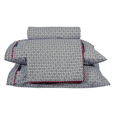 Σετ Σεντόνια Υπέρδιπλα 4 Τεμαχίων Greenwich Polo Club 2213 Grey-Black 240x260