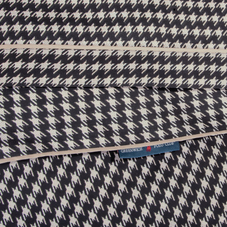 Σετ Παπλωματοθήκη King Size 3 Τεμαχίων Greenwich Polo Club 2216 Black-Beige 240x260