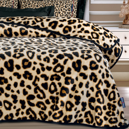 Κουβέρτα Βελουτέ Υπέρδιπλη Greenwich Polo Club 2218 Ochre-Black 220x240