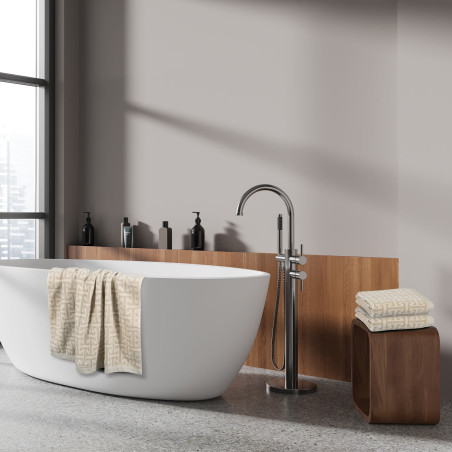 Σετ Πετσέτες 3 Τεμαχίων Greenwich Polo Club 3093 Taupe-Ecru