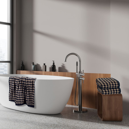 Σετ Πετσέτες 3 Τεμαχίων Greenwich Polo Club 3096 Black-Beige