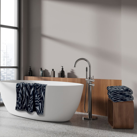 Σετ Πετσέτες 3 Τεμαχίων Greenwich Polo Club 3097 Black-Grey