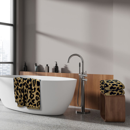 Σετ Πετσέτες 3 Τεμαχίων Greenwich Polo Club 3100 Beige-Black