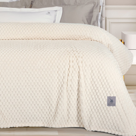 Κουβέρτα Fleece Υπέρδιπλη Greenwich Polo Club 3473 Κρεμ 220x240