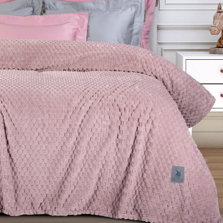 Κουβέρτα Fleece Μονή Greenwich Polo Club 3474 Nude 160x220
