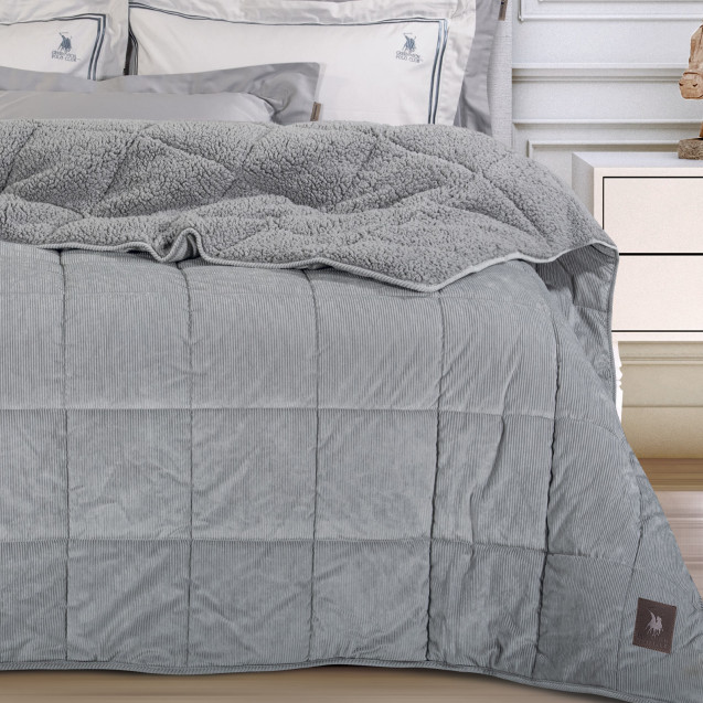 Κουβερτοπάπλωμα Υπέρδιπλο με Γούνα Sherpa...