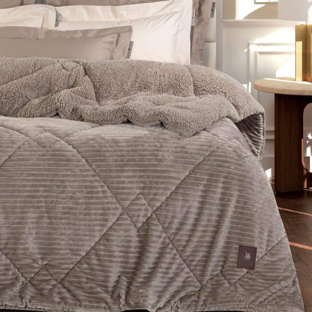 Κουβερτοπάπλωμα Υπέρδιπλο με Γούνα Sherpa...