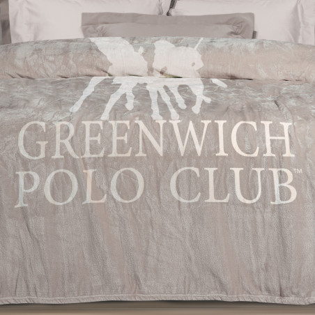 Κουβέρτα Fleece Υπέρδιπλη Greenwich Polo Club 3490 Taupe 220x240