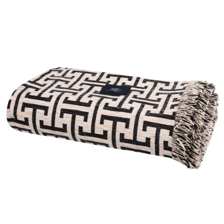 Ριχτάρι Τριθέσιου Greenwich Polo Club 3931 Ecru-Black 180x300