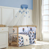 Κουβέρτα Βελουτέ Αγκαλιάς Greenwich Polo 8838 Ivory-Blue 80x110