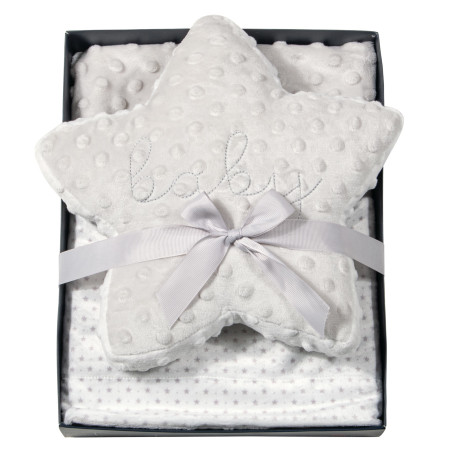 Κουβέρτα Fleece Αγκαλιάς Greenwich Polo Club 8846 Grey-White 75x100