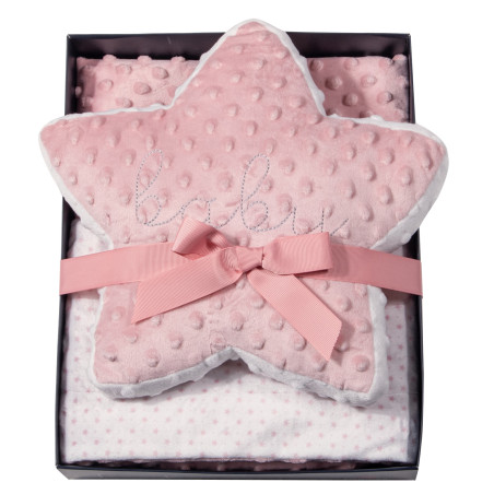 Κουβέρτα Fleece Αγκαλιάς Greenwich Polo Club 8847 Pink-White 75x100