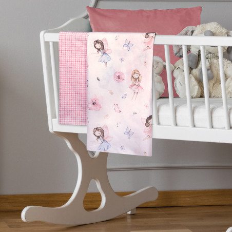 Σετ Σεντόνια Λίκνου 2 Τεμαχίων Greenwich Polo Club 8849 Pink-Dusty Rose 70x120