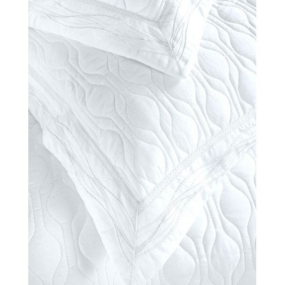 Σετ Κουβερλί Υπέρδιπλο 3 Τεμαχίων Rythmos  Ερυνν Λευκο...