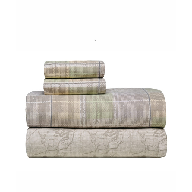 Σετ Σεντόνια Φανελένια King Size 4 Τεμαχίων...