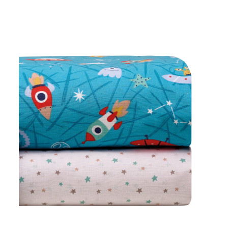 Σετ Σεντόνια Λίκνου 2 Τεμαχίων Kentia Comet 60x120