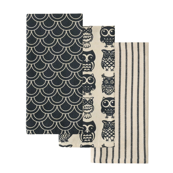 Σετ Πετσέτες Κουζίνας 3 Τεμαχίων Kentia Fazzy 2413 40x60