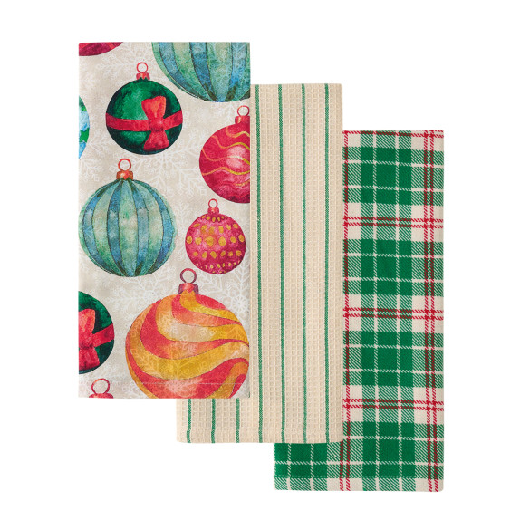 Σετ Πετσέτες Κουζίνας 3 Τεμαχίων Kentia Fazzy 2416 40x60