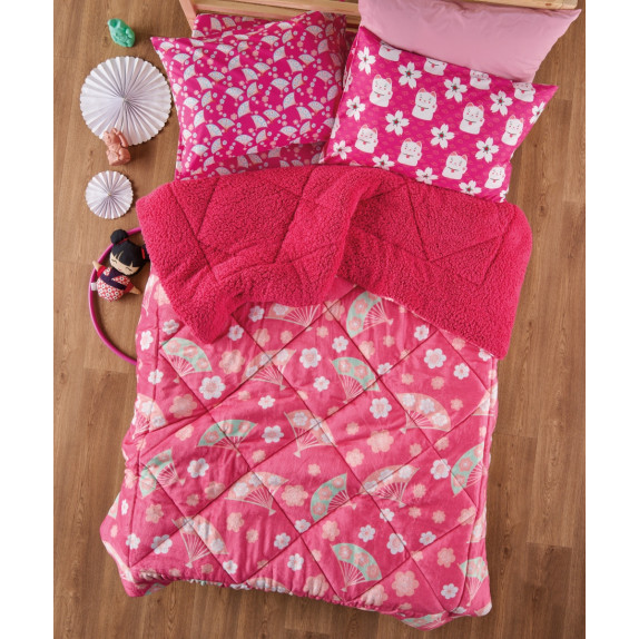 Παιδικό Κουβερτοπάπλωμα Μονό Kentia Maneki 160x220