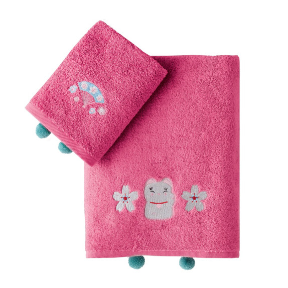 Σετ Παιδικές Πετσέτες 2 Τεμαχίων Kentia Maneki 70x125