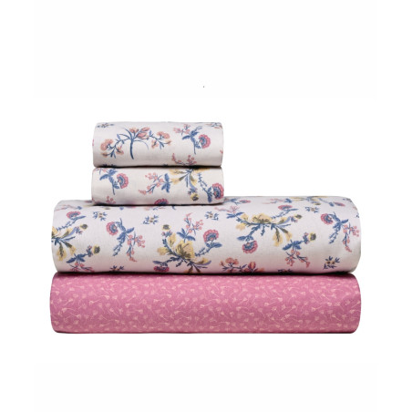 Σετ Σεντόνια Φανελένια Υπέρδιπλα 4 Τεμαχίων Kentia Ronette 42 230x270