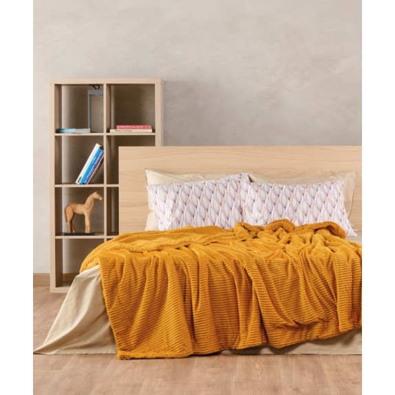 Κουβέρτα Γούνινη με Sherpa King Size Kentia Spencer 11...
