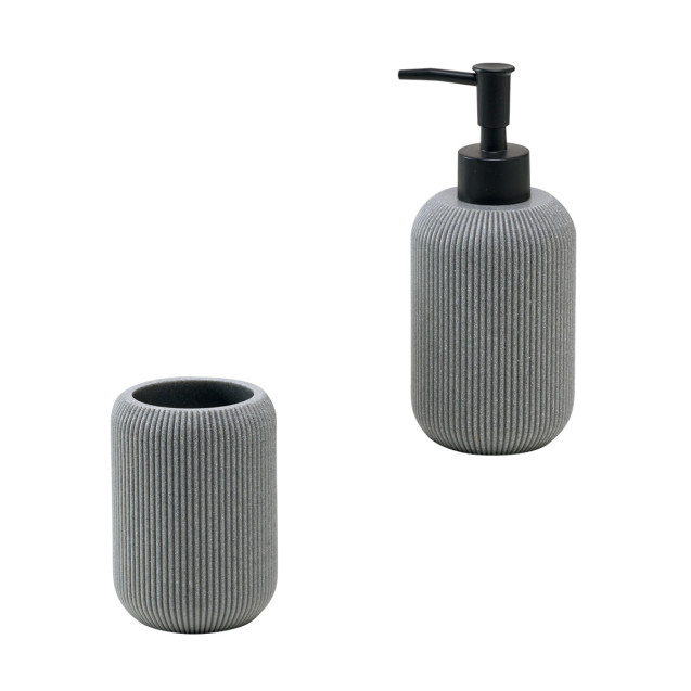 Σετ Δοχείο Κρεμοσάπουνου & Ποτήρι Μπάνιου...