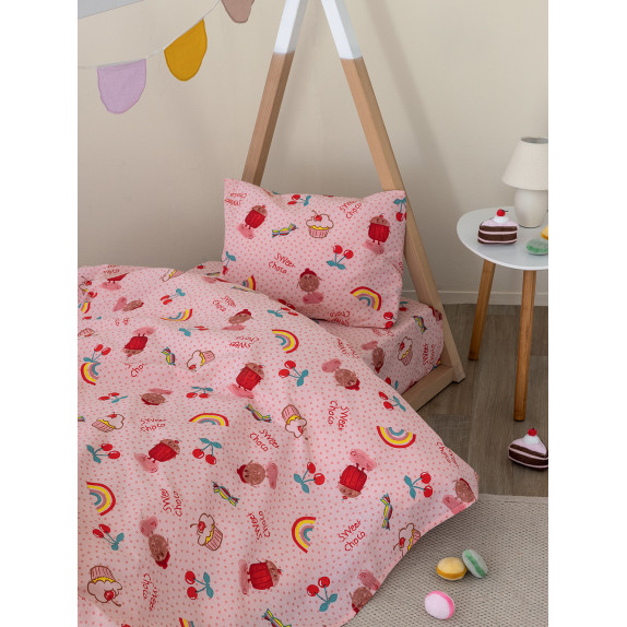 Σετ Σεντόνια Κούνιας με Λάστιχο 3 Τεμαχίων Palamaiki...