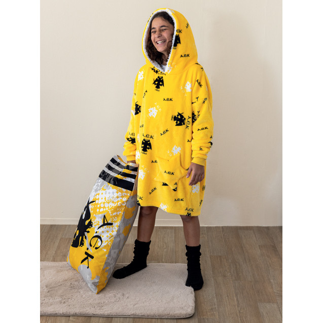 Κουβέρτα Fleece Με Sherpa Palamaiki COSITOS AEK...