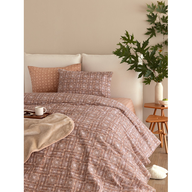 Σετ Σεντόνια Φανελένια Υπέρδιπλα 4 Τεμαχίων...