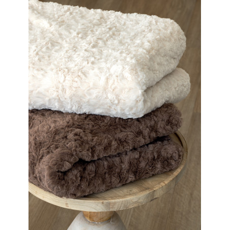 Κουβέρτα Μονή με Γούνα Sherpa Palamaiki 130x180 ALERIA BEIGE