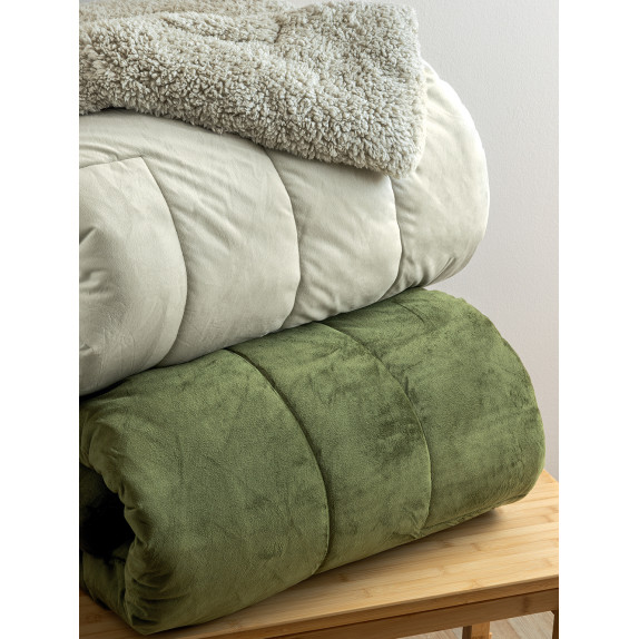 Κουβερτοπάπλωμα Υπέρδιπλο με Γούνα Sherpa Palamaiki...