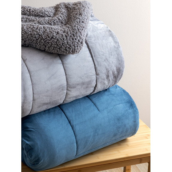 Κουβερτοπάπλωμα Υπέρδιπλο με Γούνα Sherpa Palamaiki...