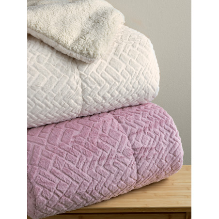 Κουβερτοπάπλωμα Μονό με Γούνα Sherpa Palamaiki 160x220 MOZZA MOV