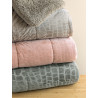 Κουβέρτα Βελουτέ Μονή Palamaiki 160x240 FLO ROSE