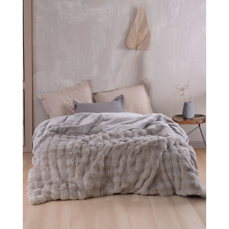 Παιδικό Κουβερτοπάπλωμα Μονό Rythmos Luxe Γκρι 160x220