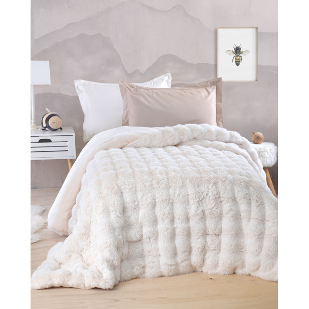 Παιδικό Κουβερτοπάπλωμα Μονό Rythmos Luxe Εκρου...