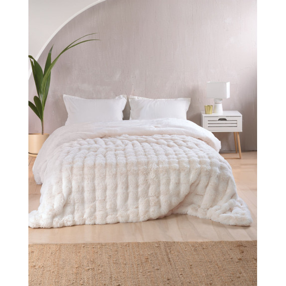 Κουβερτοπάπλωμα Υπέρδιπλο Rythmos Luxe Εκρου 220x240