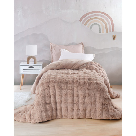 Παιδικό Κουβερτοπάπλωμα Μονό Rythmos Luxe Μπεζ 160x220