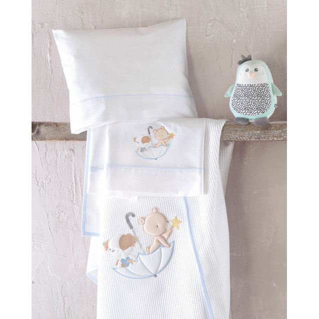 Κουβέρτα Πικέ Κούνιας Rythmos Umbrella Fight...