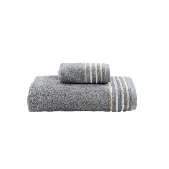 Σετ Πετσέτες 3 Τεμαχίων Palamaiki Dant Grey