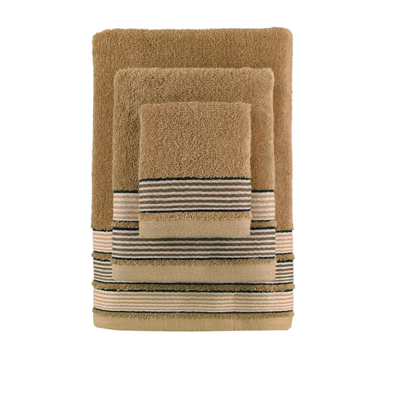 Σετ Πετσέτες 3 Τεμαχίων Palamaiki Bela Brown