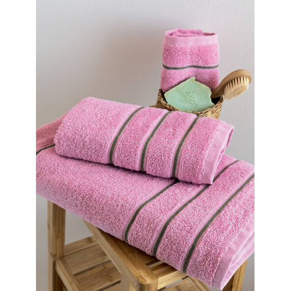 Σετ Πετσέτες 3 Τεμαχίων Palamaiki Jodi Pink