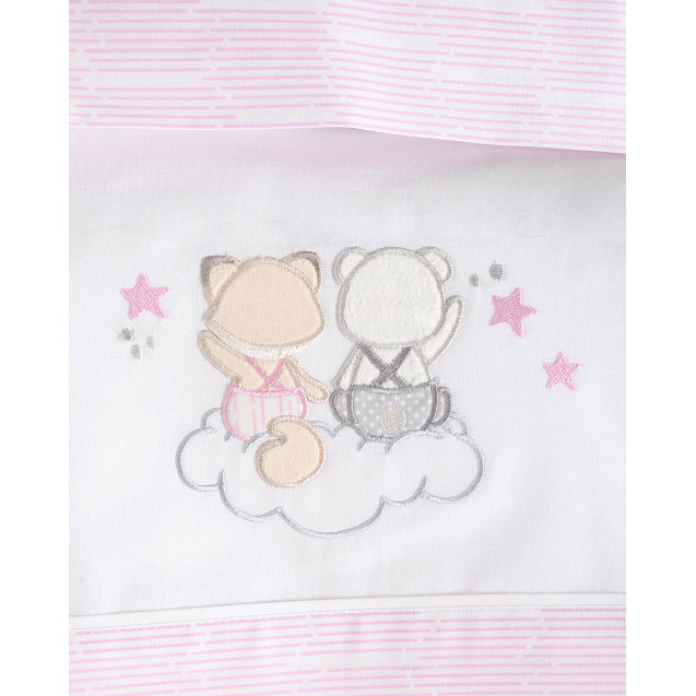 Σετ Σεντόνια Φανελένια Κούνιας 3 Τεμαχίων...